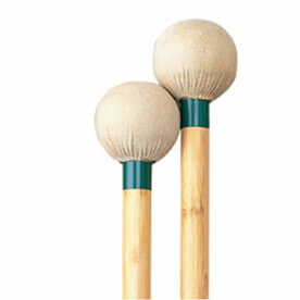 PLAYWOOD Bassdrum beater wood core bonded bamboo shaft, chamois 55mm (pair)