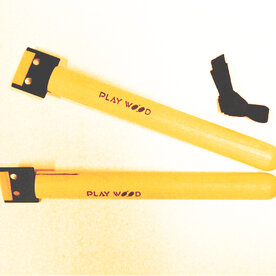 PLAYWOOD Castagnet handle flapper two holes, 1 pair