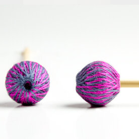 MARIMBA ONE Double helix, medium soft Rattan, Gray/Purple