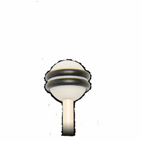 INNOVATIVE Xylophone mallets, practice White with black rings, rattan