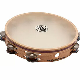 BLACK SWAMP Tambourine  Leggiero 10" double row chromium/silver jingle mix
