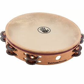 BLACK SWAMP Tambourine  Leggiero 10" double row chromium 25 jingles