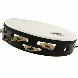 GROVER Tambourine 10" German silver Tunable, double row