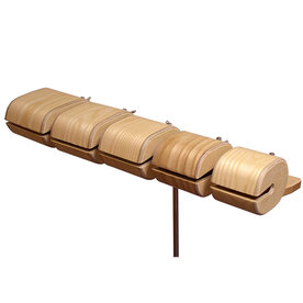 BLACK SWAMP Temple blocks, set of 5 Incl. mount