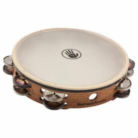 BLACK SWAMP Tambourine 10" double row Chromium 25 + german silver jingles