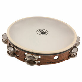 BLACK SWAMP Tambourine 10" double row German silver, Synthetic head