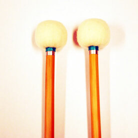 CONCORDE Timpani sticks, medium hard tonkin handles, cork core, green/silver