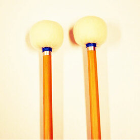CONCORDE Timpani sticks, medium tonkin handles, cork core, blue/silver