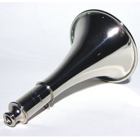 ACME Siren horn 7" brass nickle plated