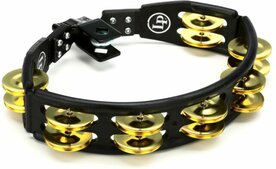 LP Cyclops tambourine mountable black Brass jingles