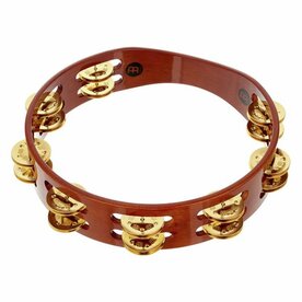 MEINL Tambourine hand 2-row brass jingles afr. brown