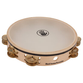 BLACK SWAMP Tambourine 10" double row Overture series, brass