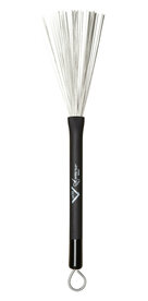 VATER Heavy gauge Wire brush, rubber handle, retractable