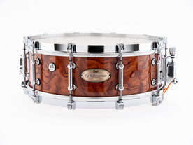 PEARL Philhamonic Limited snare drum 14" x 5", Bubinga / Maple / Bubinga shell